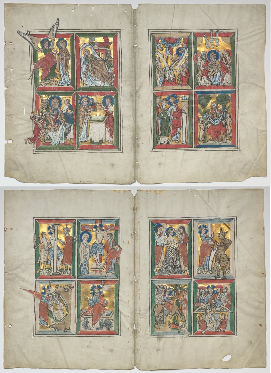 Bifolia with Scenes from the Life of Christ by Unknown artist