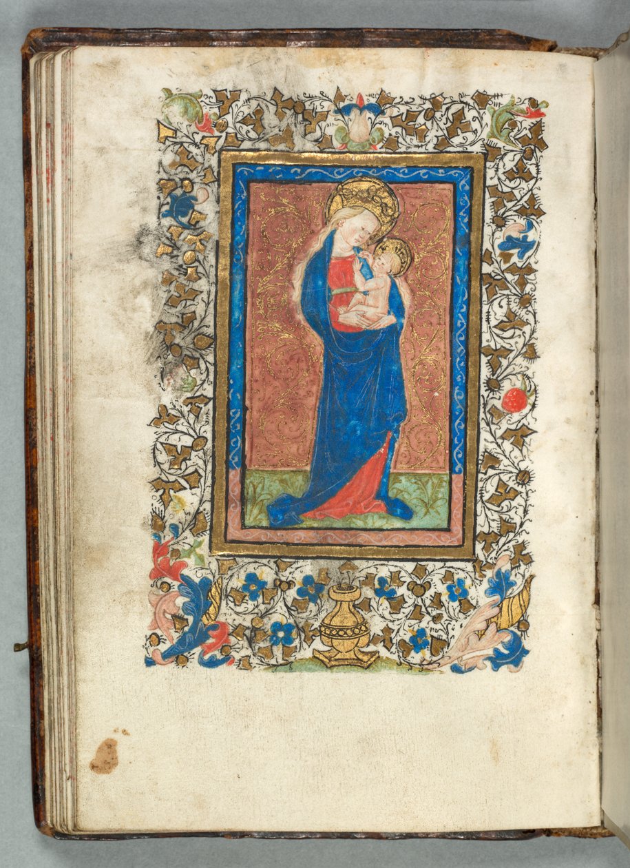 Book of Hours (Use of Metz): Fol. 26v, Virgin and Child by Unknown artist
