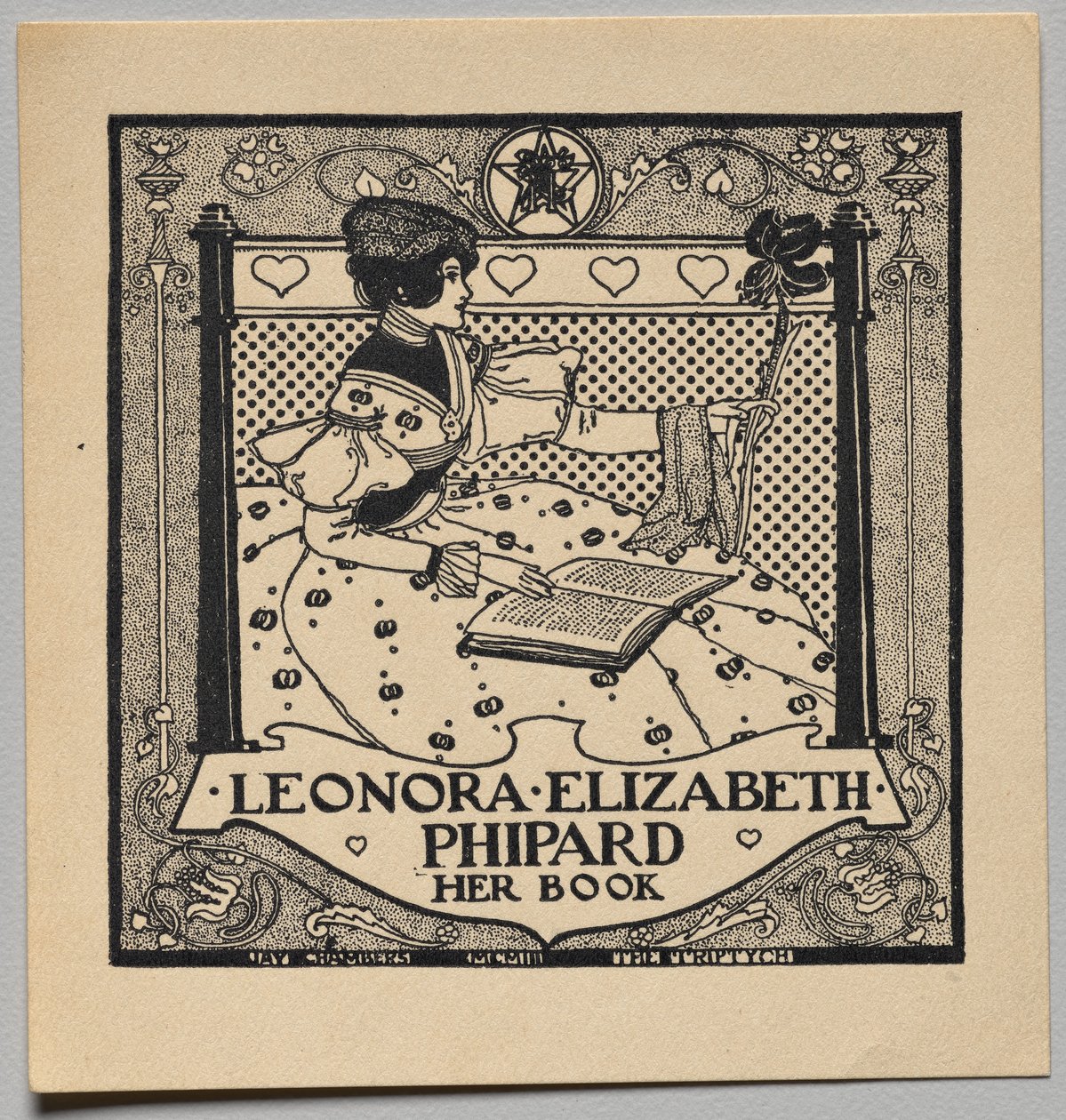 Bookplate: Leonora Elizabeth Phipard by Unknown artist