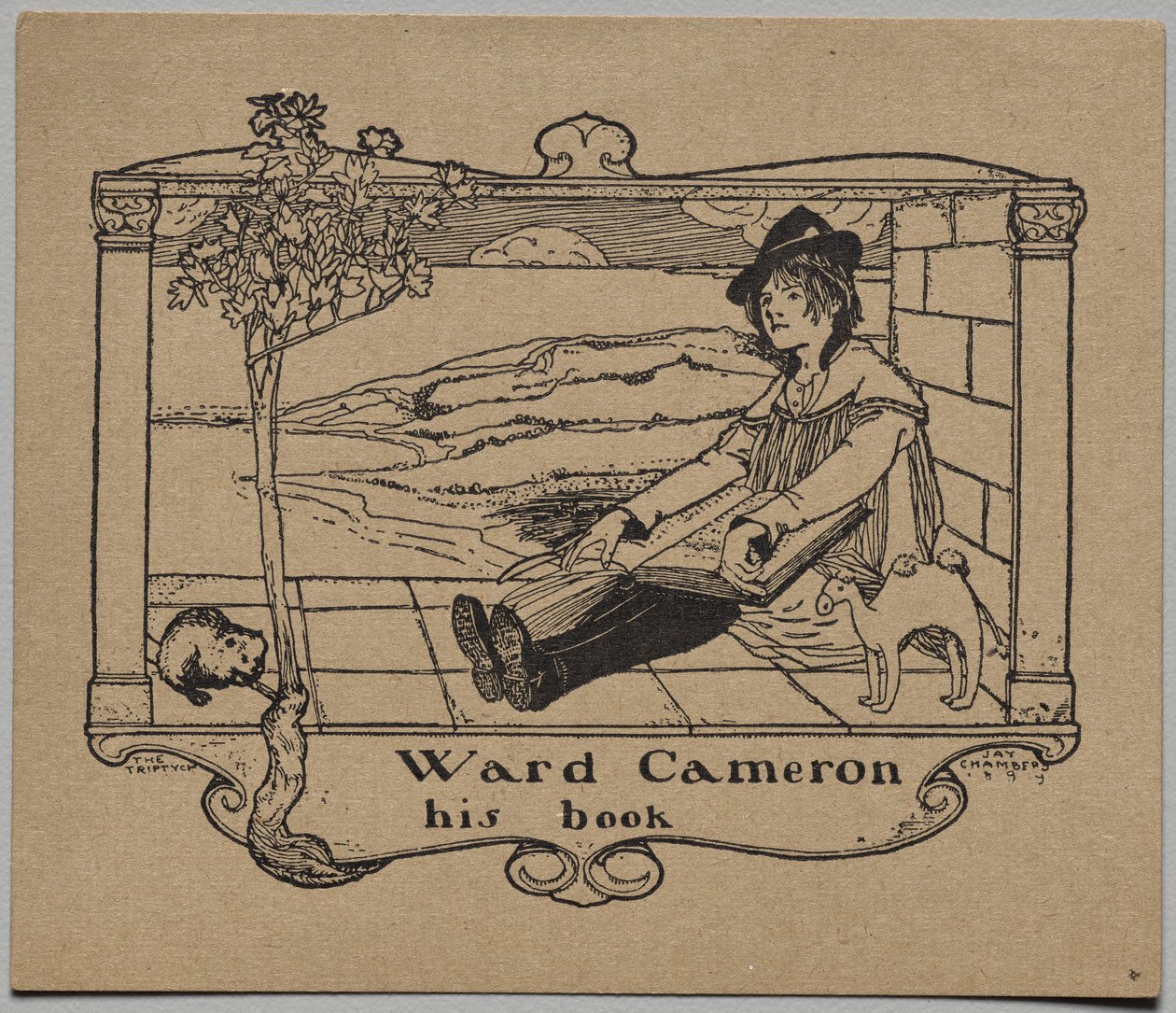 Bookplate: Ward Cameron by Unknown artist