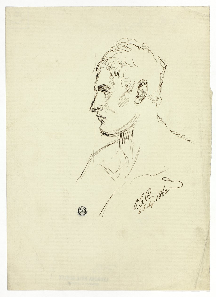 Bust of Young Man in Profile by Unknown artist