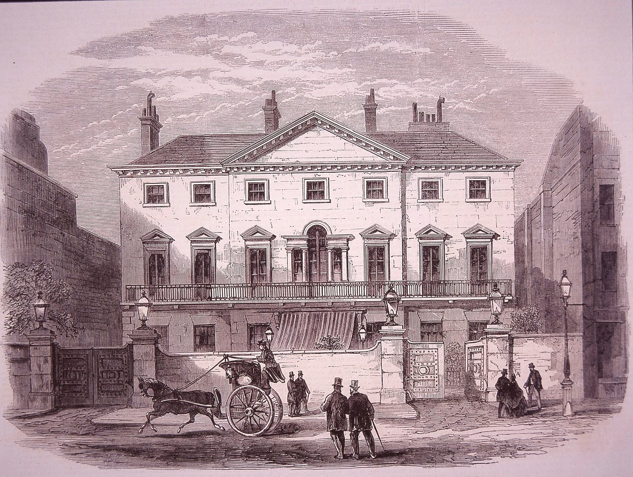 Cambridge House in Piccadilly (1860), Home of PM Lord Palmerston by Unknown artist