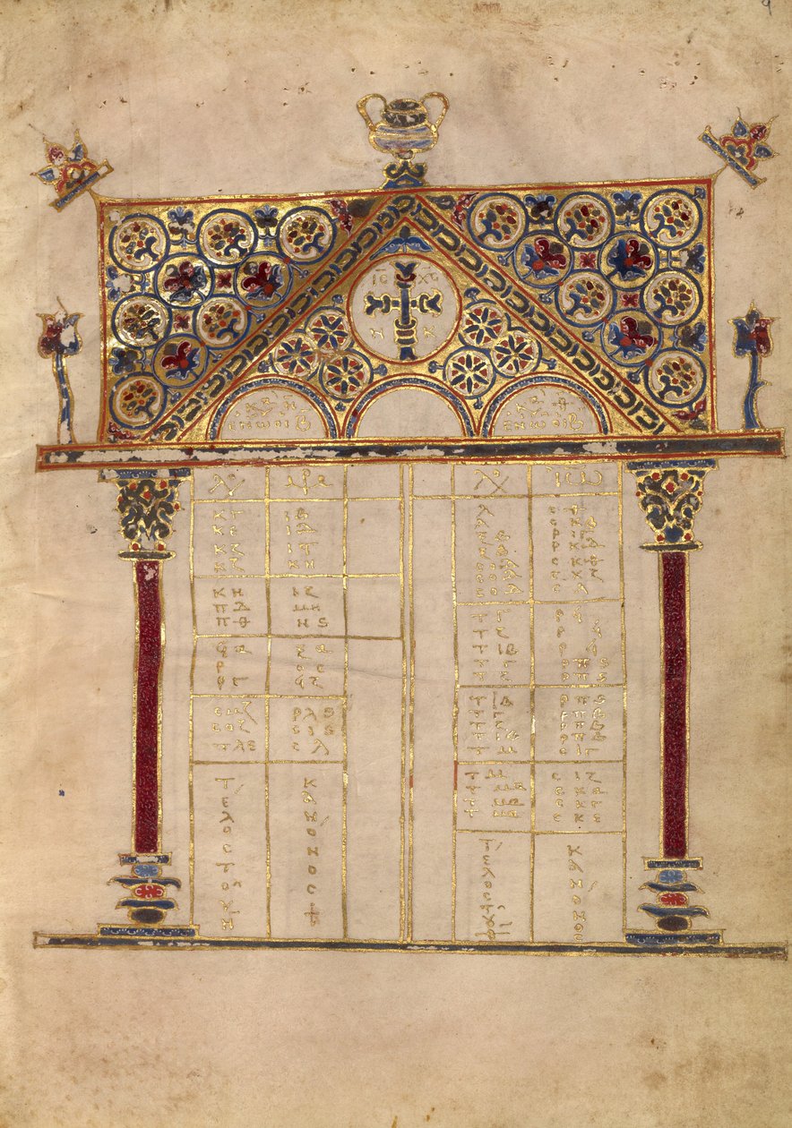 Canon Table Page by Unknown artist
