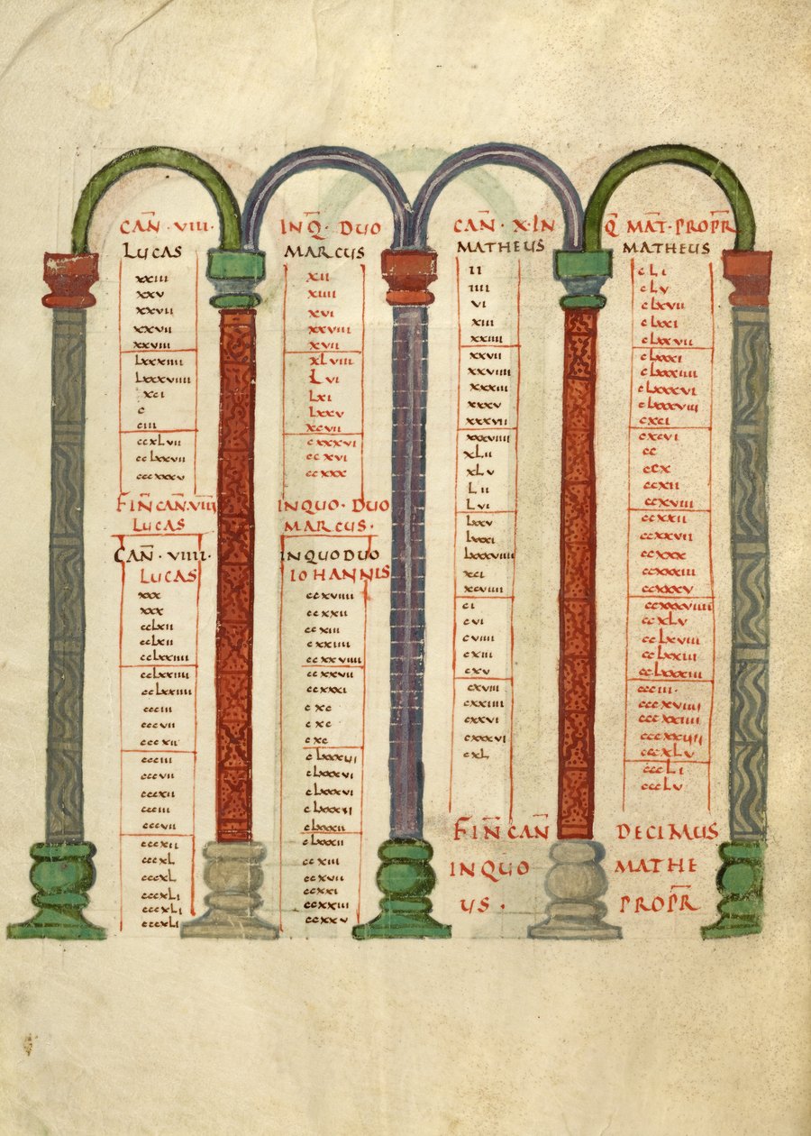 Canon Table Page by Unknown artist