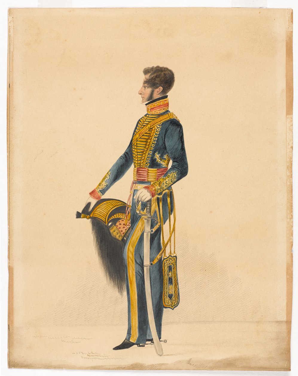 Captain William Brett, Bombay Horse Artillery by Unknown artist
