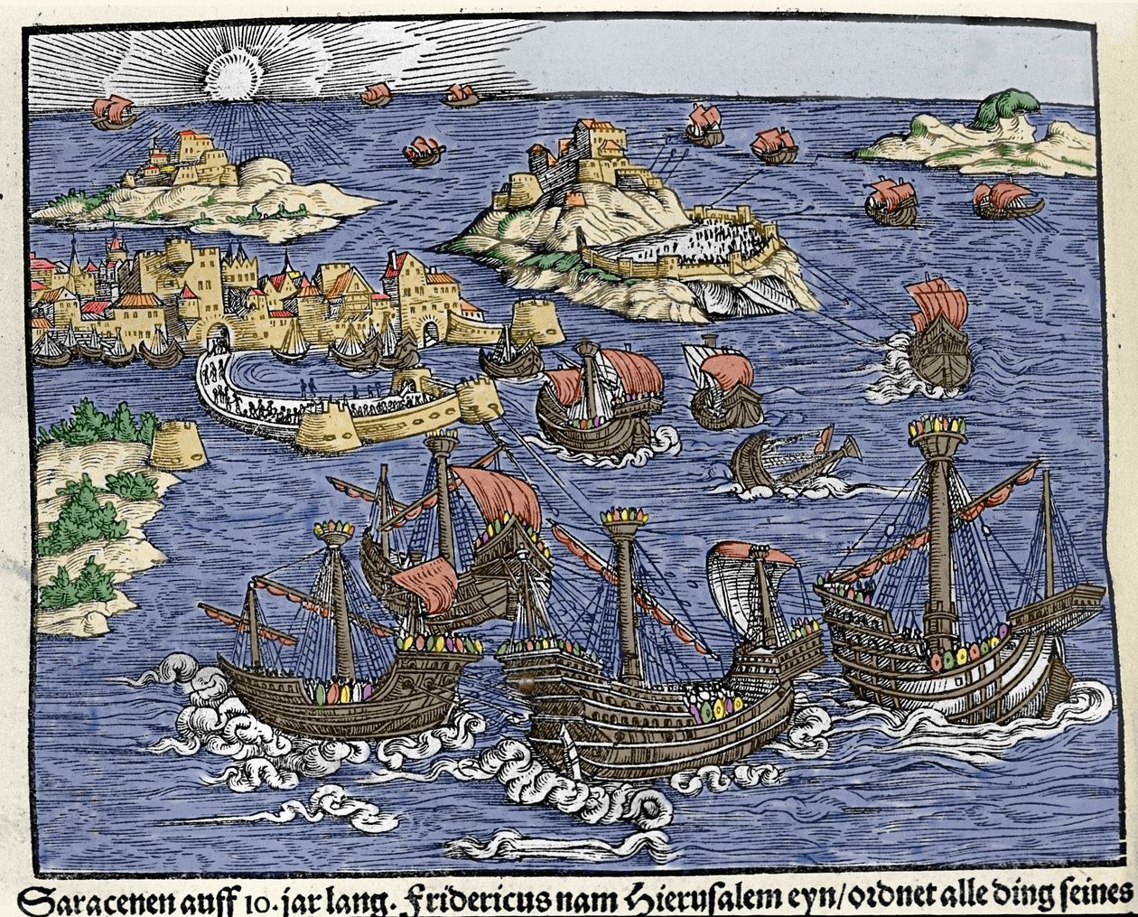 Capture of Jerusalem by Saracen Armies in February 638, in 