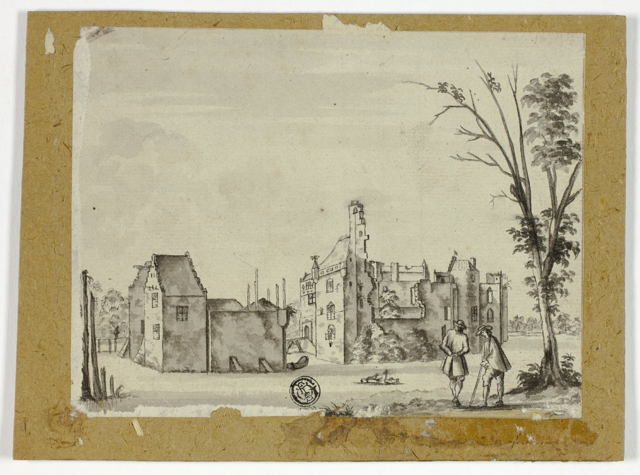 Castle on River by Unknown artist