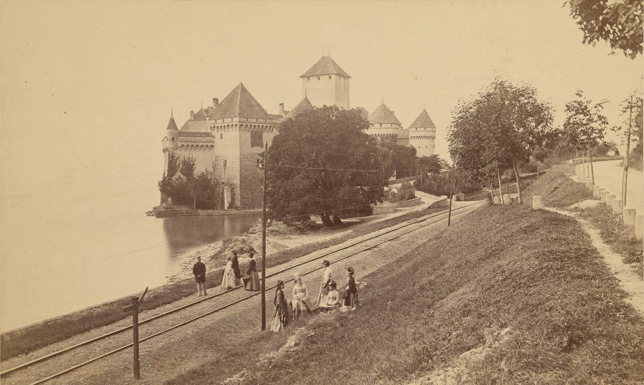 Chillon Castle on Lake Geneva by Unknown artist