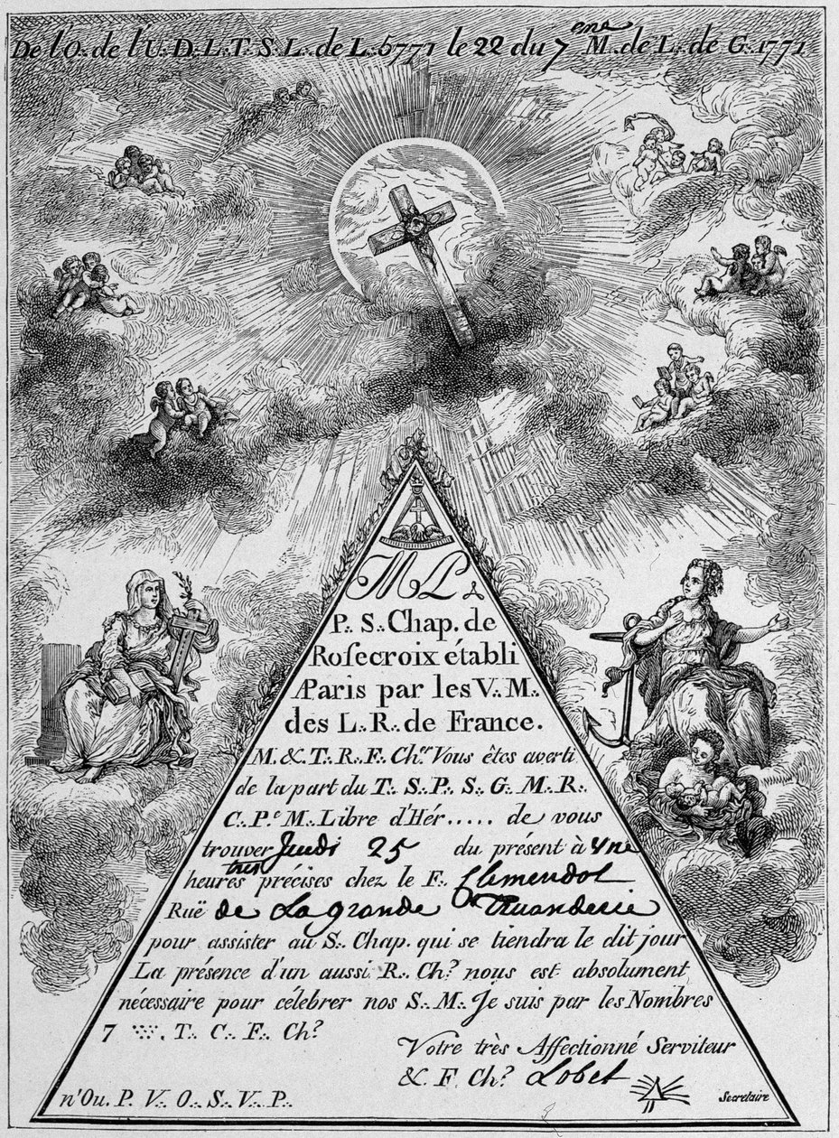 Convocation of a rose-cross (facsimile) - France by Unknown artist