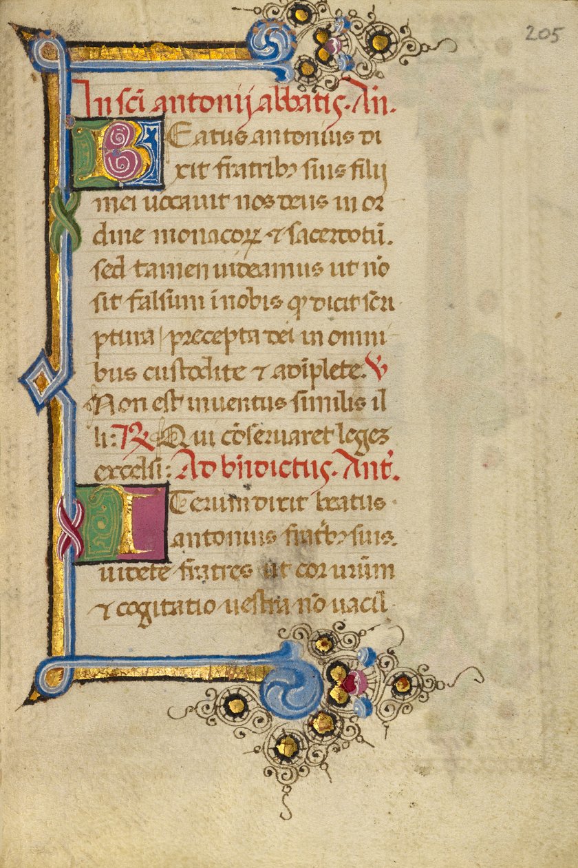 Decorated Initial B; Decorated Initial I by Unknown artist