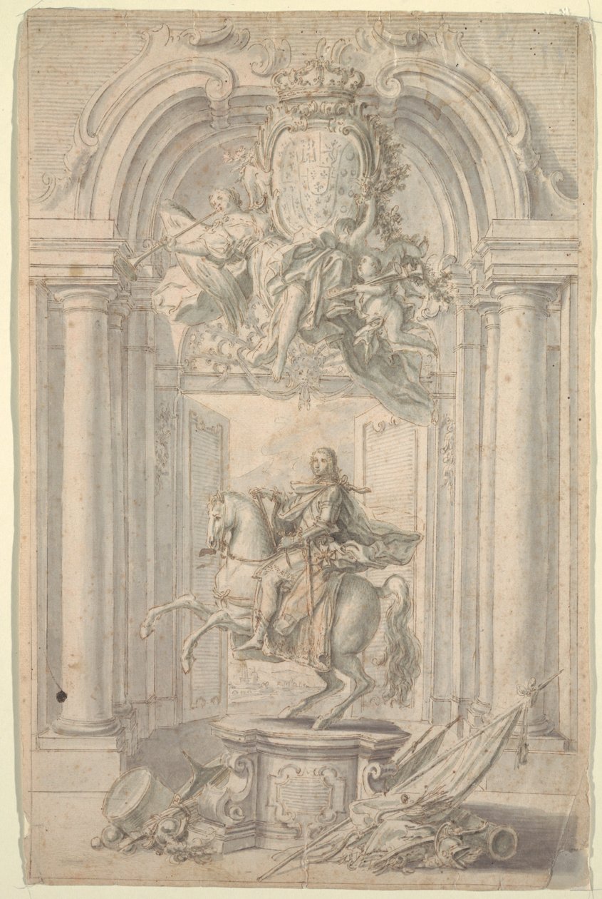 Design for Equestrian Monument of Charles III by Unknown artist