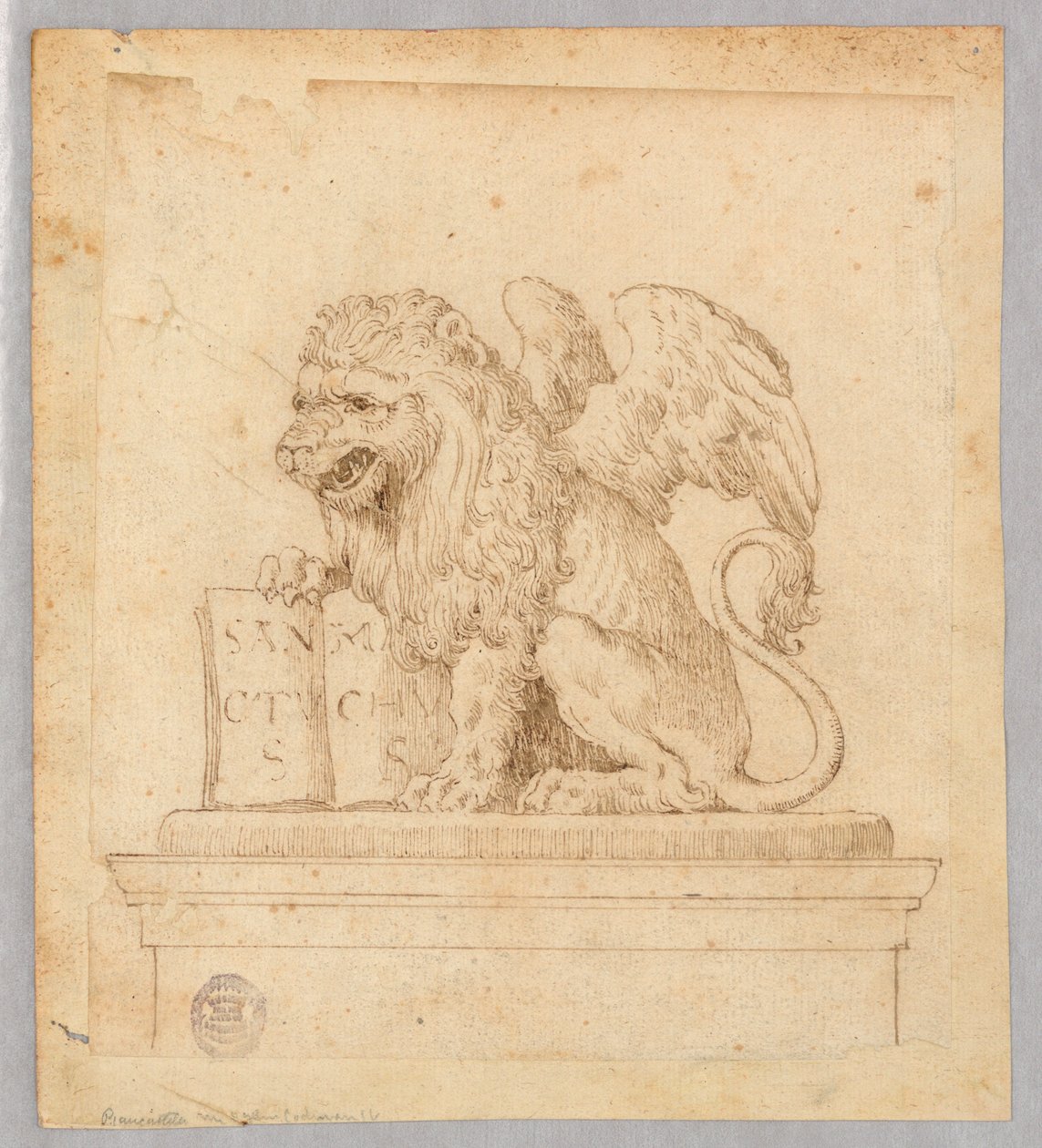 Design for Sculpture of the Winged Lion of Saint Mark by Unknown artist