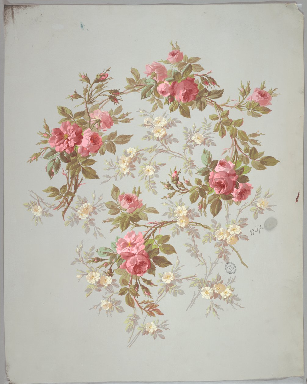 Design for Wallpaper and Textiles: Flowers by Unknown artist