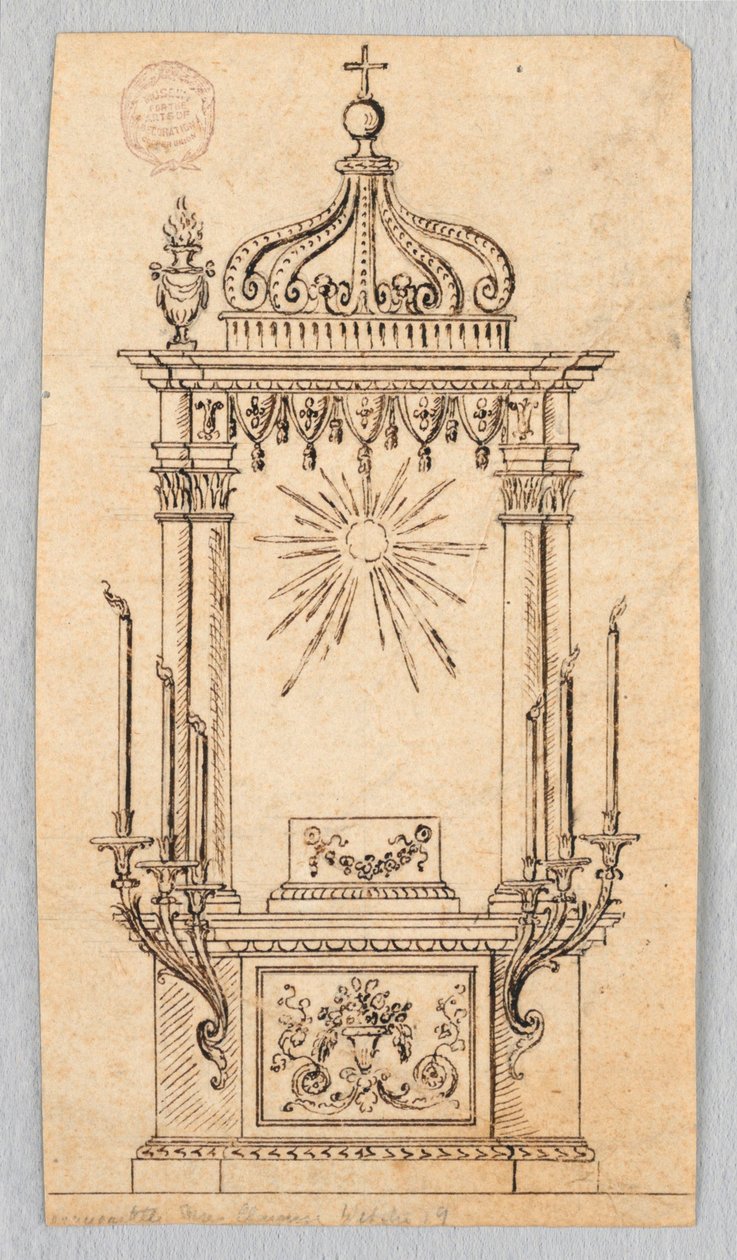 Design for a Baldacchino for the Exhibition of the Host by Unknown artist