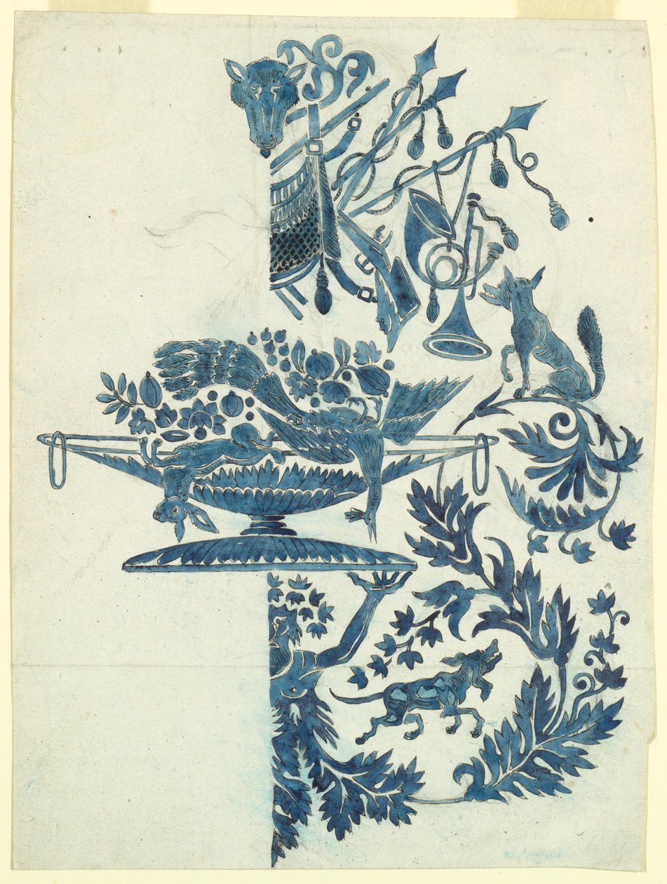 Design for a Silk Damask by Unknown artist