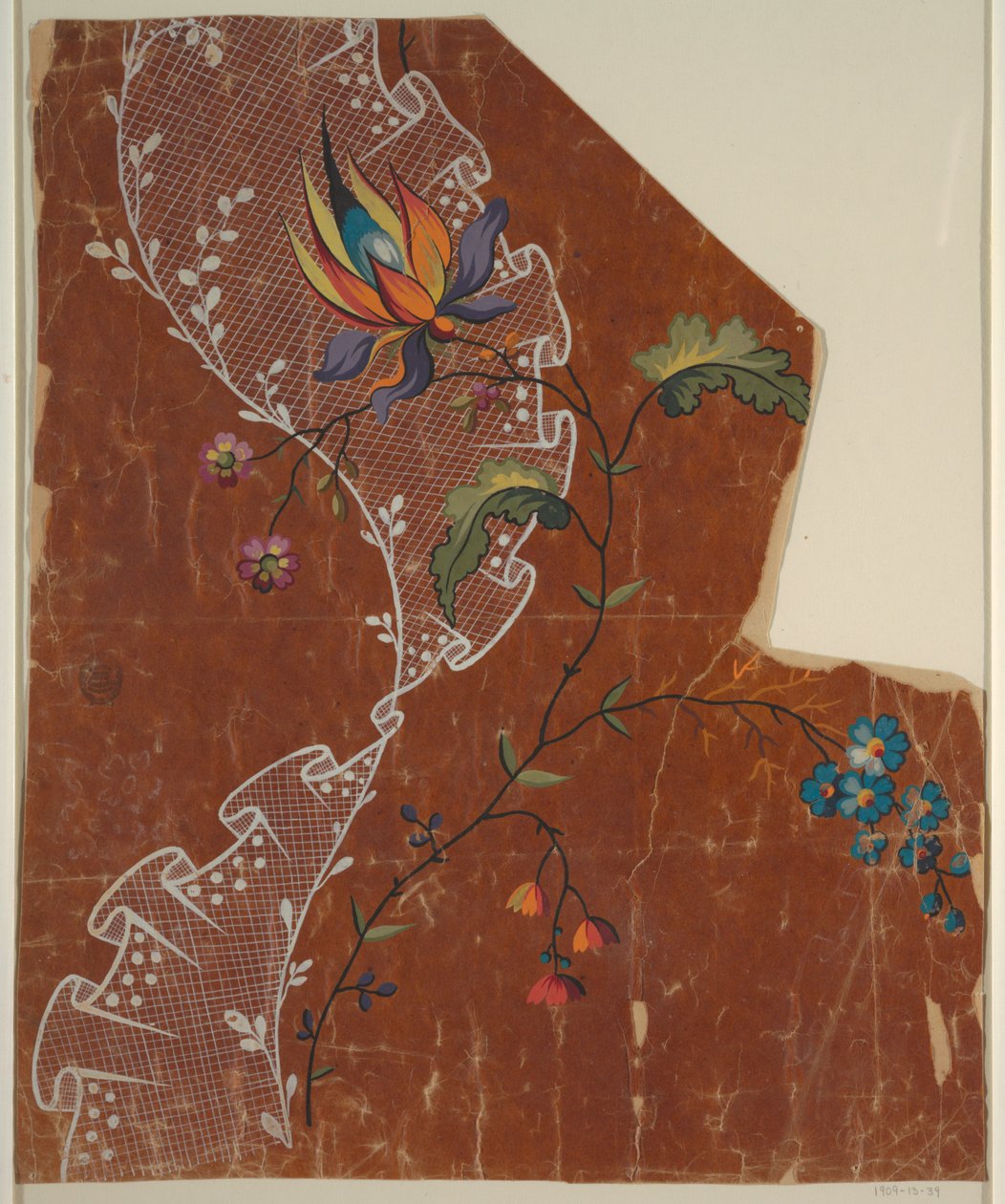 Design for an Embroidered or Woven Fabric by Unknown artist