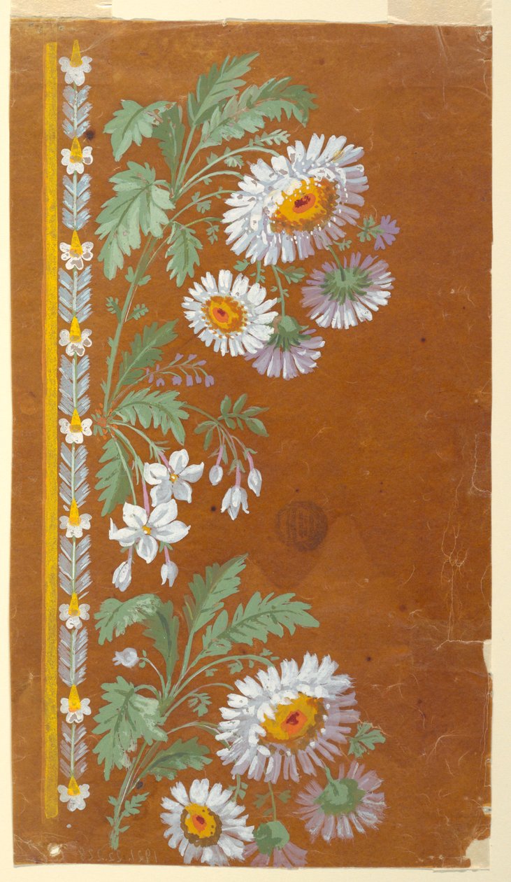 Design for an Embroidery Border by Unknown artist