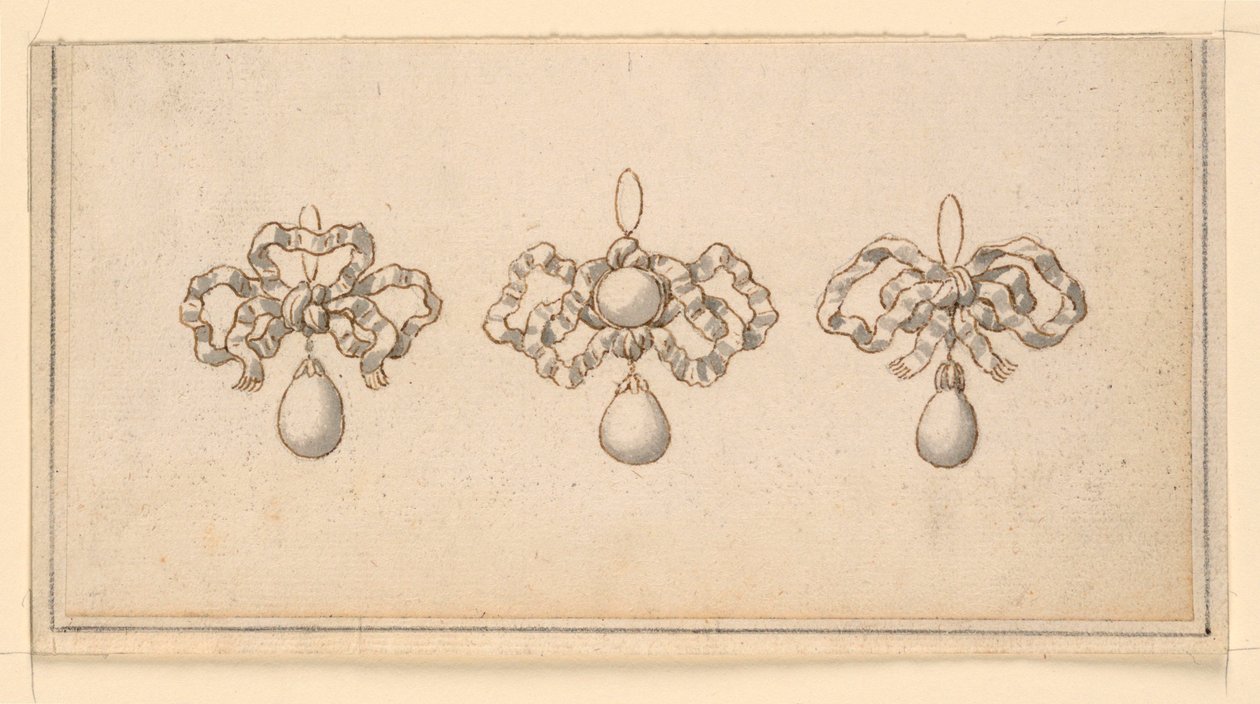 Designs for Three Pendants by Unknown artist