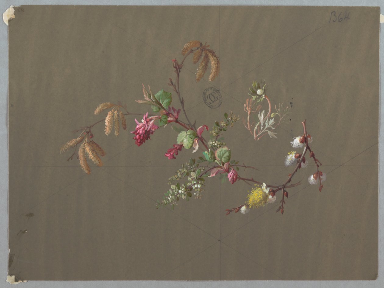 Designs for Wallpaper and Textiles: Flowers by Unknown artist