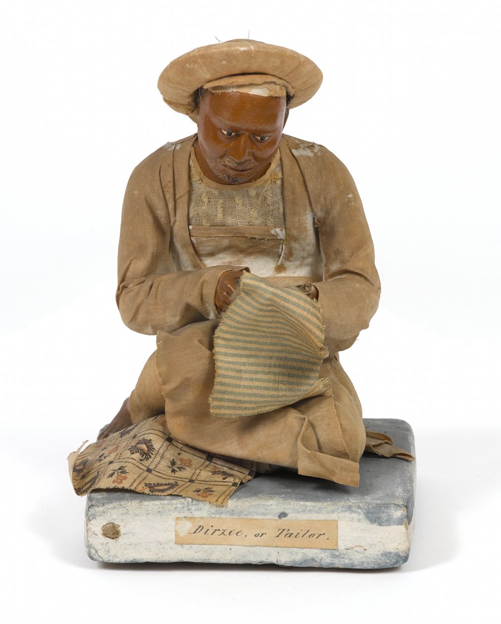Dirzee, or Tailor, terracotta figurine, India, c.1880 by Unknown artist