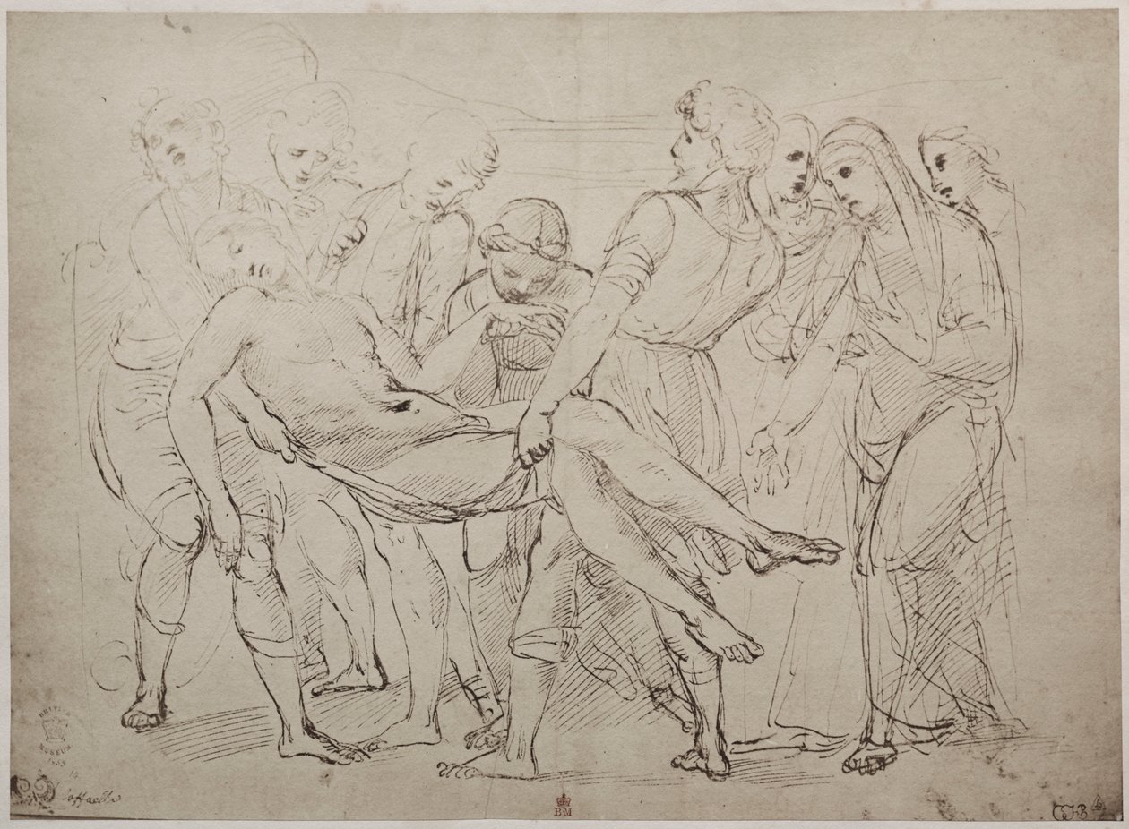 Drawing by Raphael Sanzio in the British Museum by Unknown artist