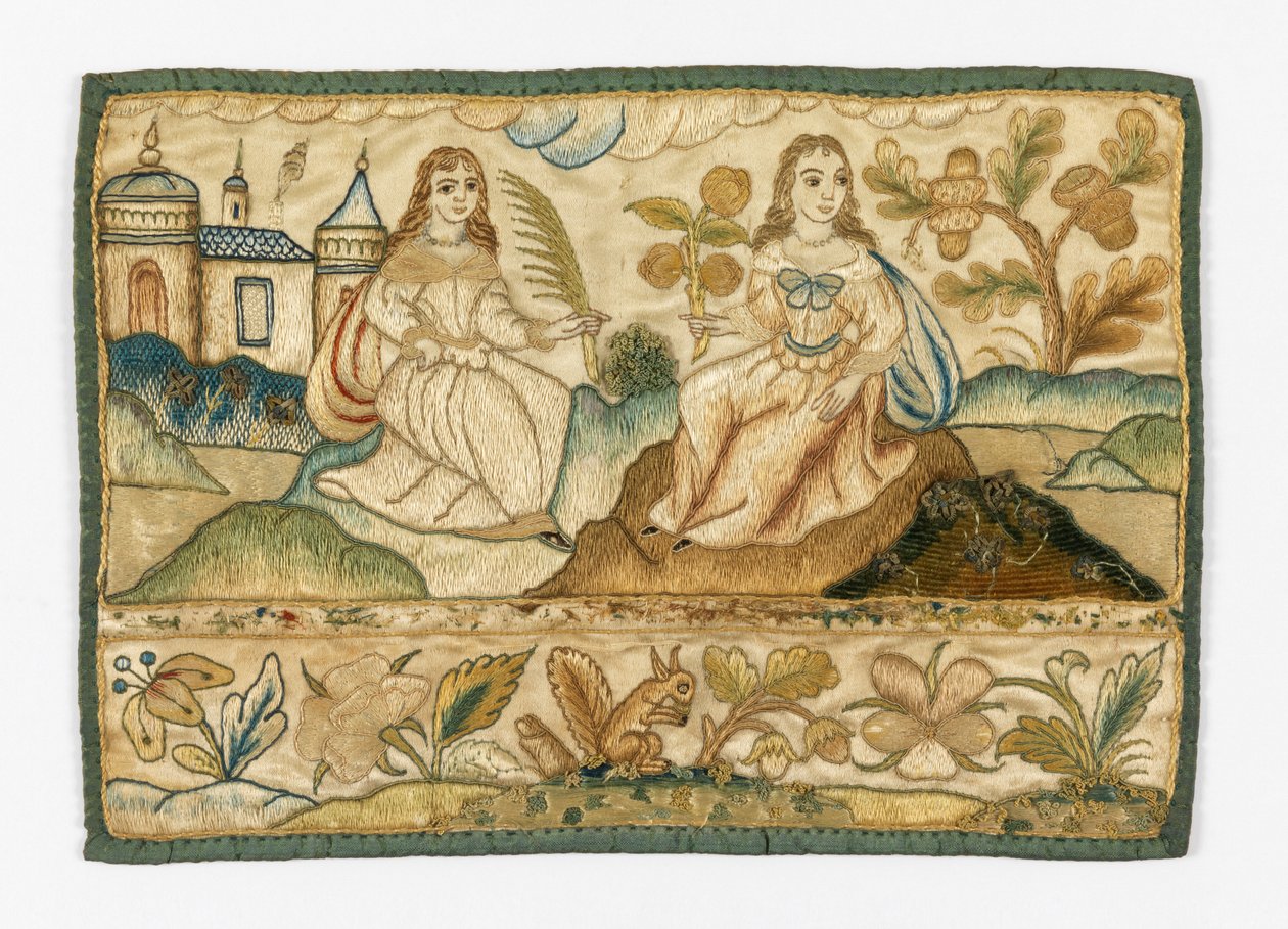 Embroidered Panel for Casket by Unknown artist
