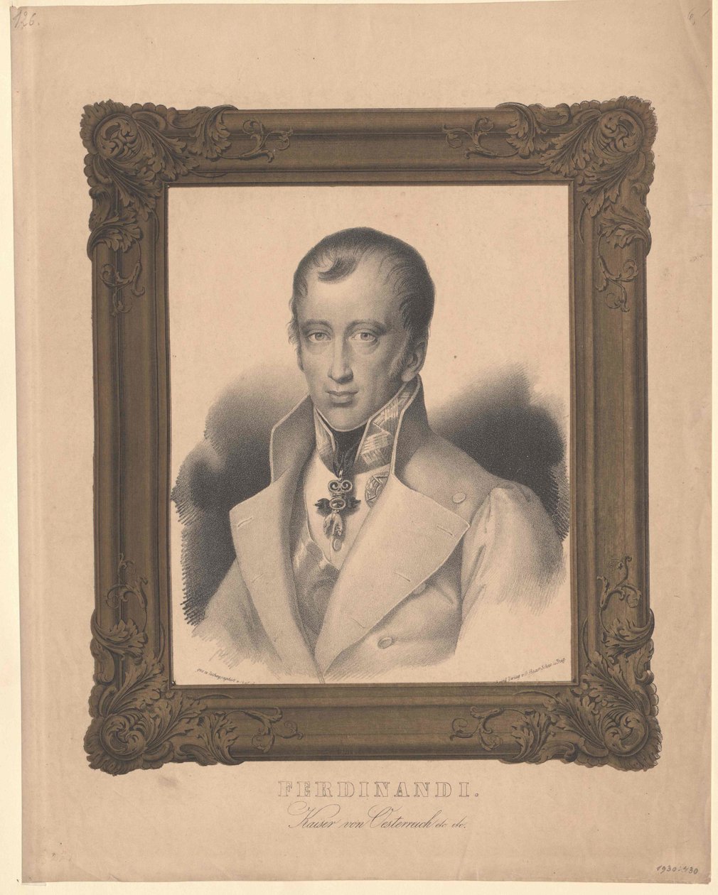 Emperor of Austria Ferdinand I (print) by Unknown artist