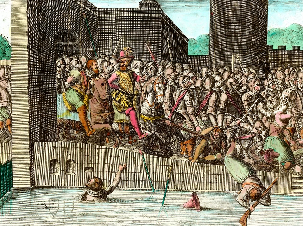Entry in Paris by King Henry IV on 22 March 1594 by Unknown artist