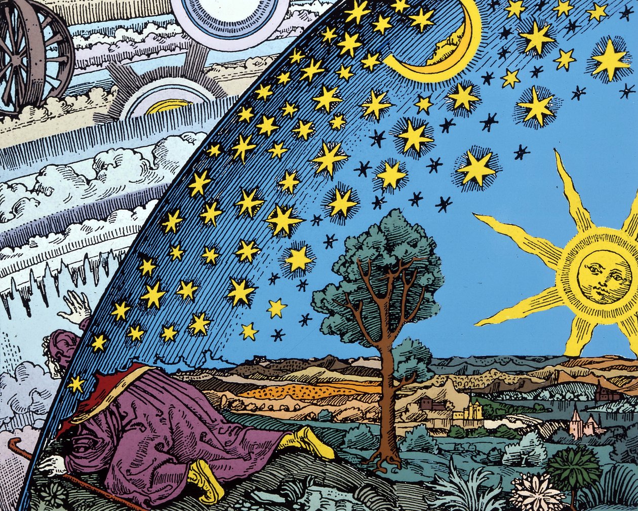 Fantastic Representation of the World System in the Middle Ages by Unknown artist