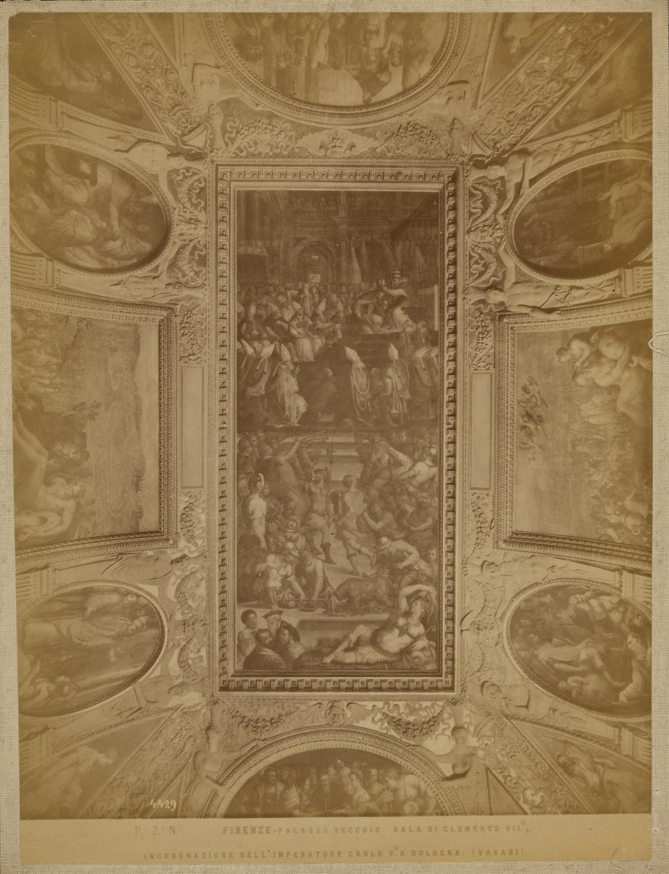 Florence - Palazzo Vecchio. Hall of Clement VII, Coronation of Emperor Charles V by Unknown artist