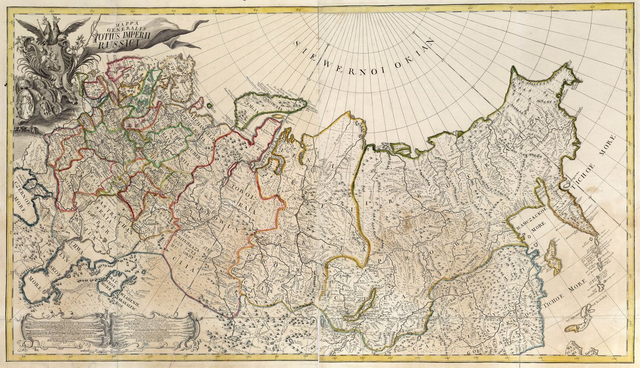 First General Map of the Russian Empire by Unknown artist