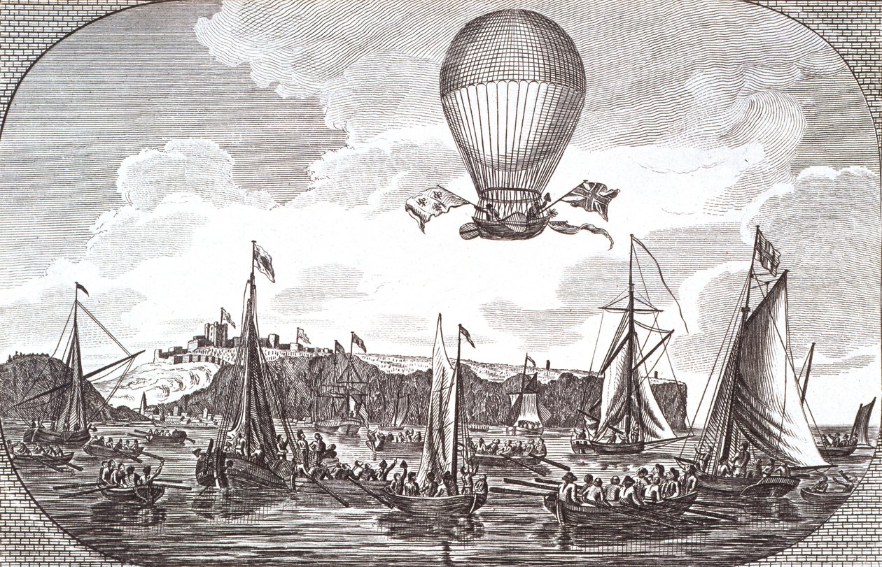 First Aerial Crossing of the English Channel by Unknown artist