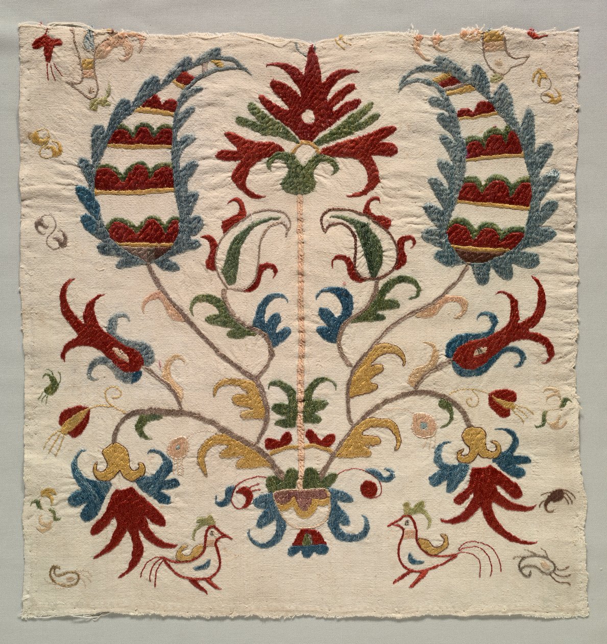Fragment of Pillow Cover or Panel of Bedspread by Unknown artist