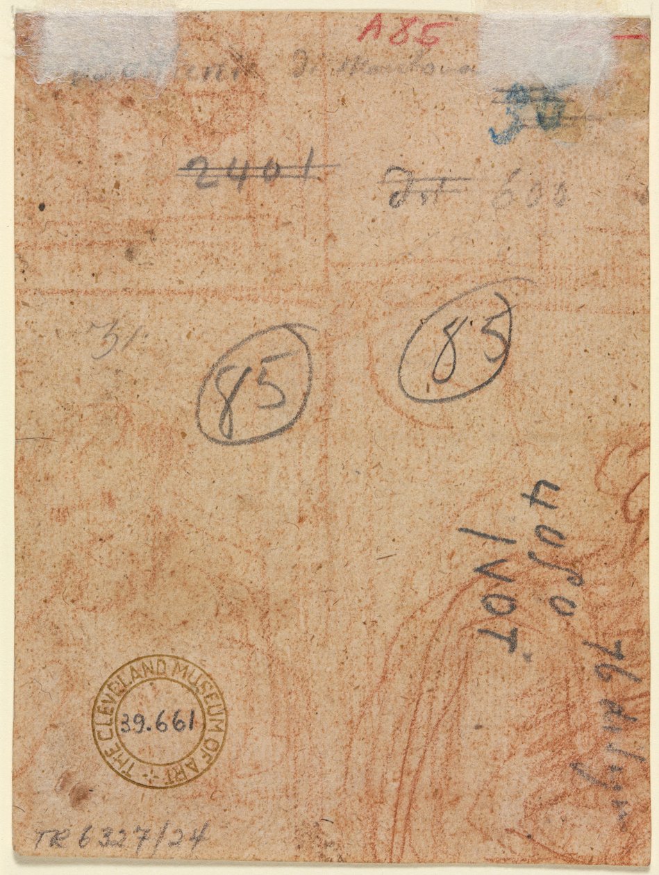 Fragment of Two Figures (verso) by Unknown artist