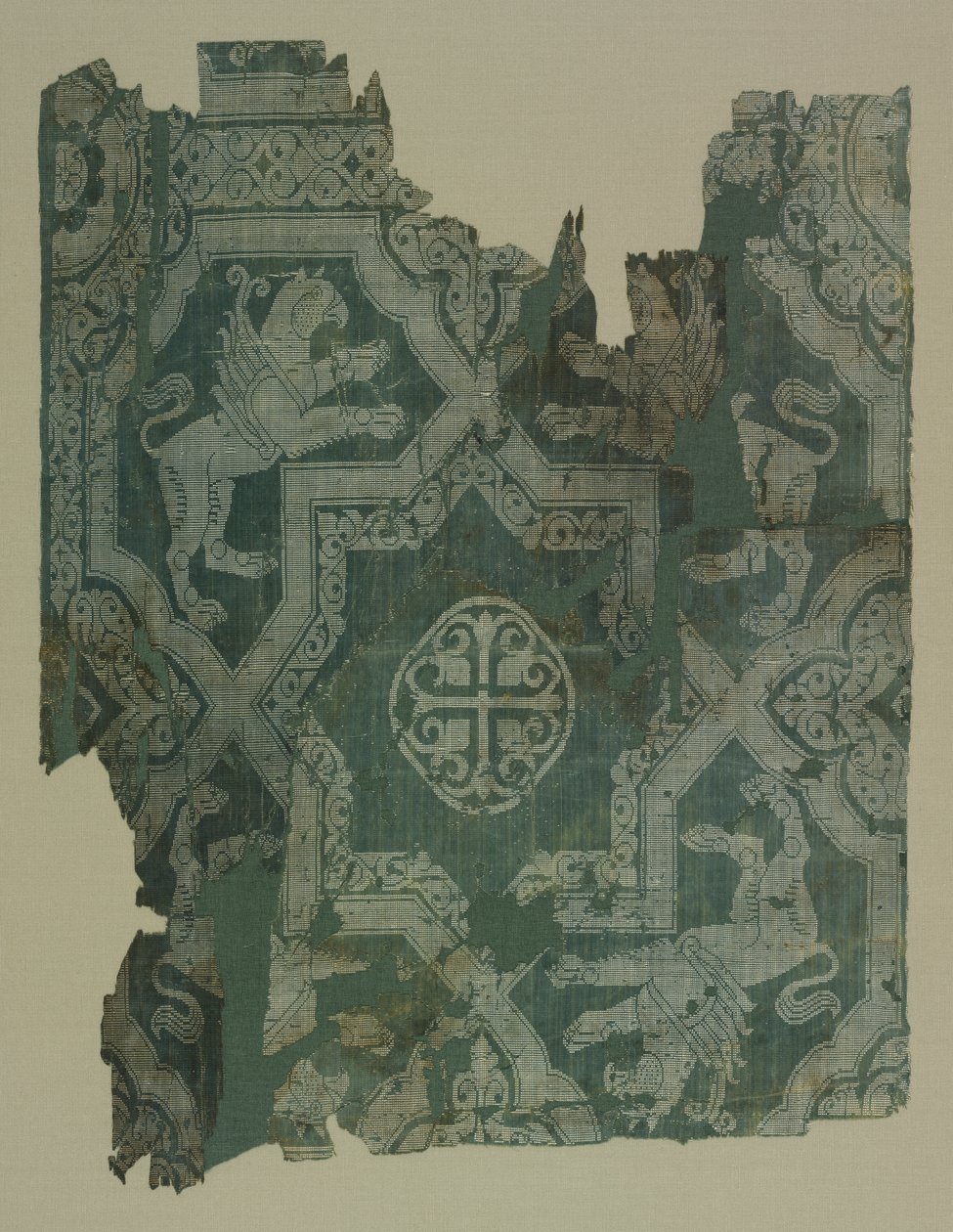Fragment with Star Pattern and Griffins by Unknown artist