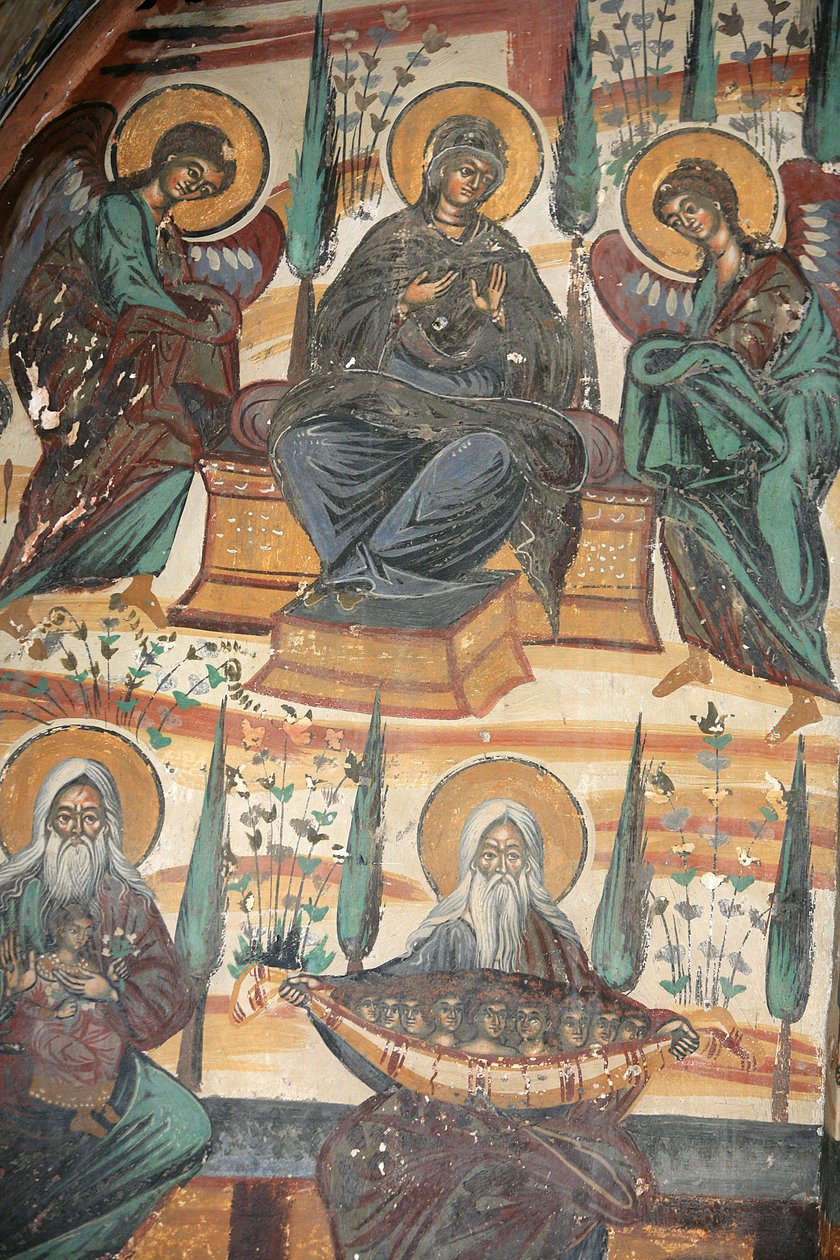 Fresco in the Church of the Koutloumousiou Monastery, Mount Athos, Greece, 2006 by Unknown artist