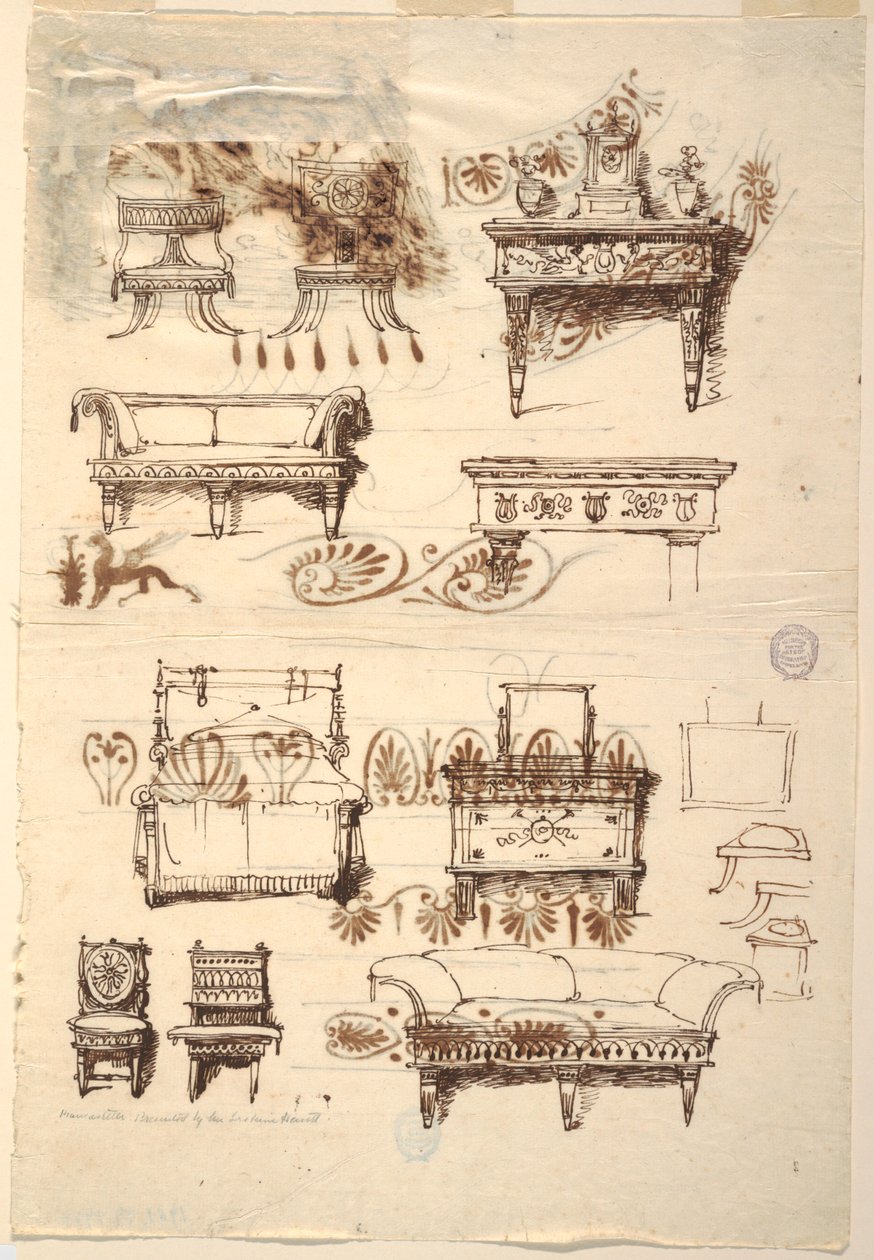 Furniture Designs by Unknown artist