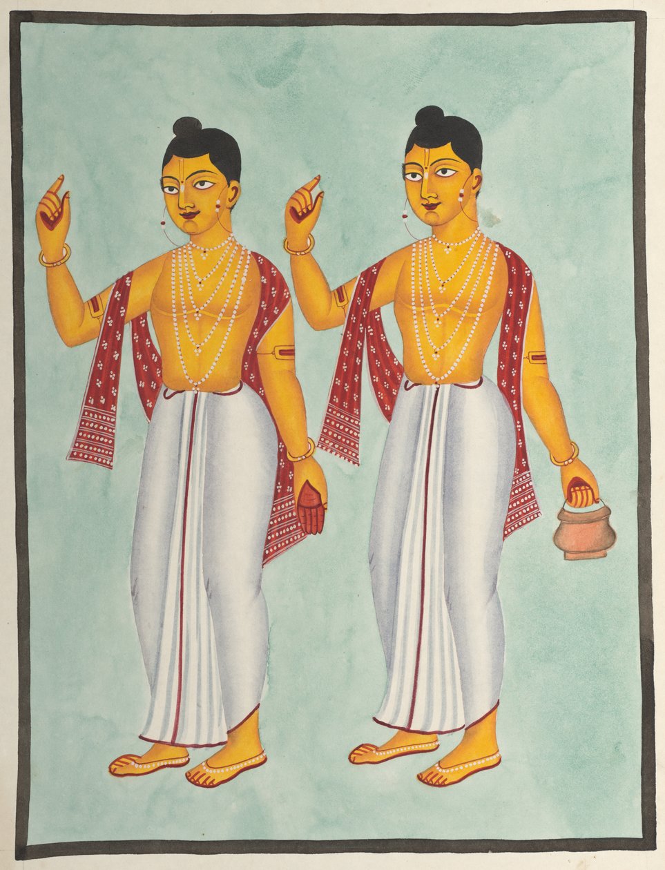 Gaur and Nitai by Unknown artist