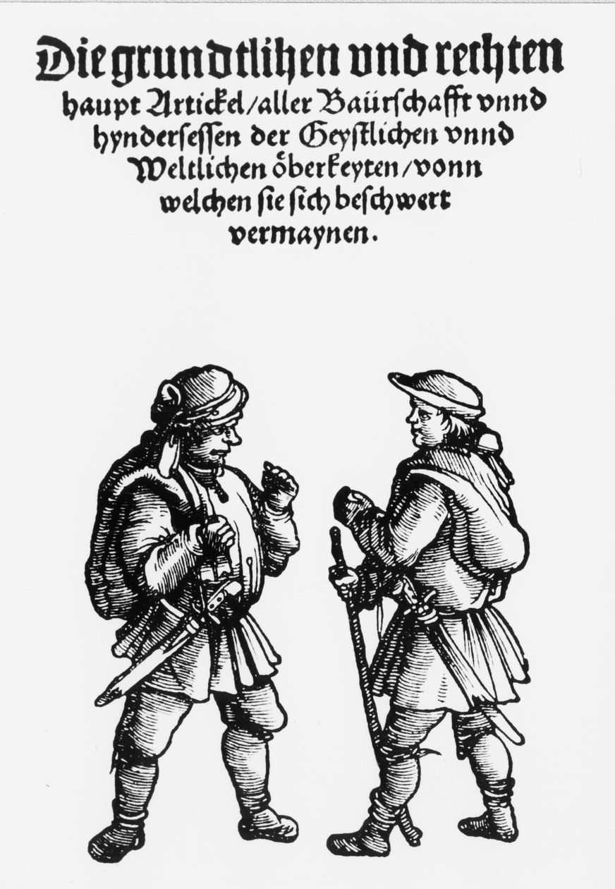 German Peasants Arms During the 16th Century Revolt by Unknown artist