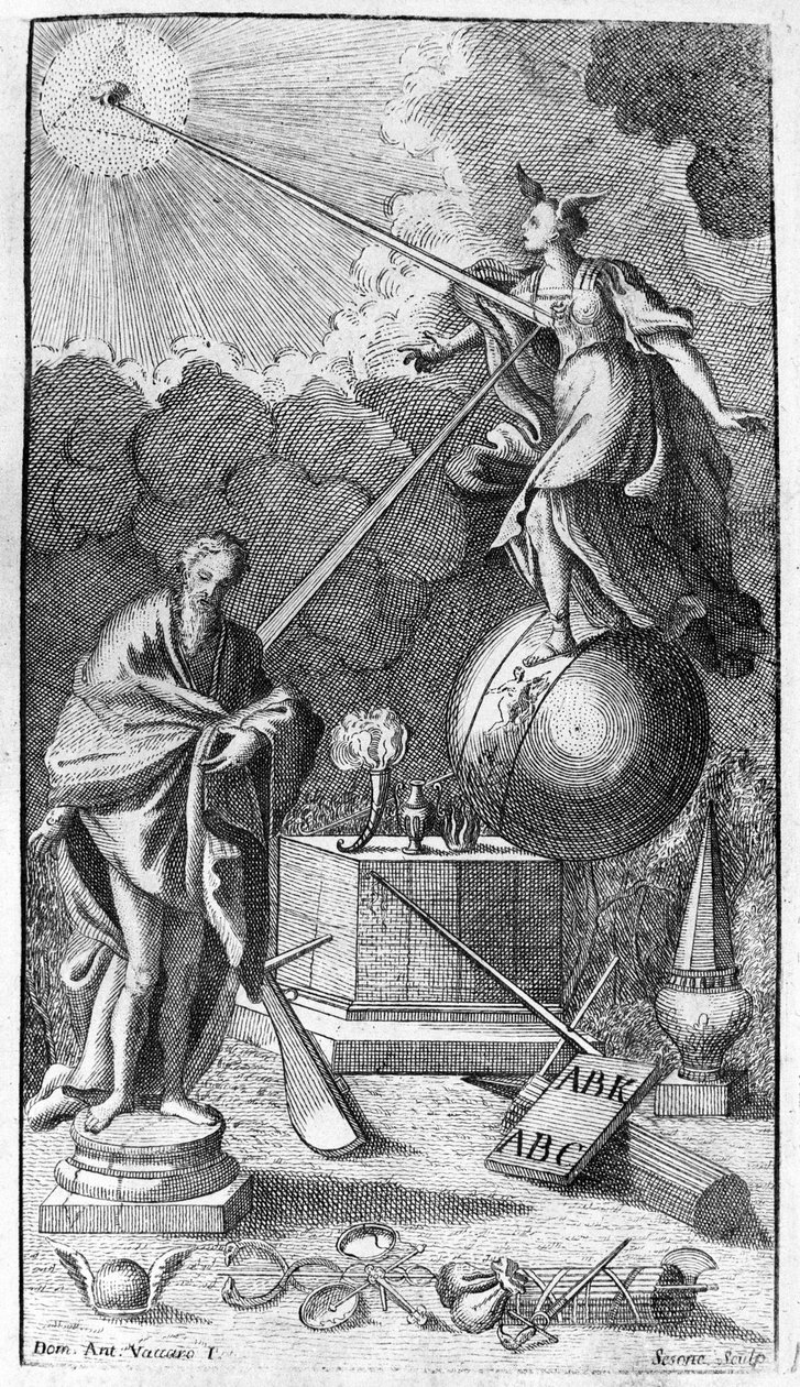 Giambattista Vico. Antiporta of “La Scienza Nuova”, Naples 1744. by Unknown artist