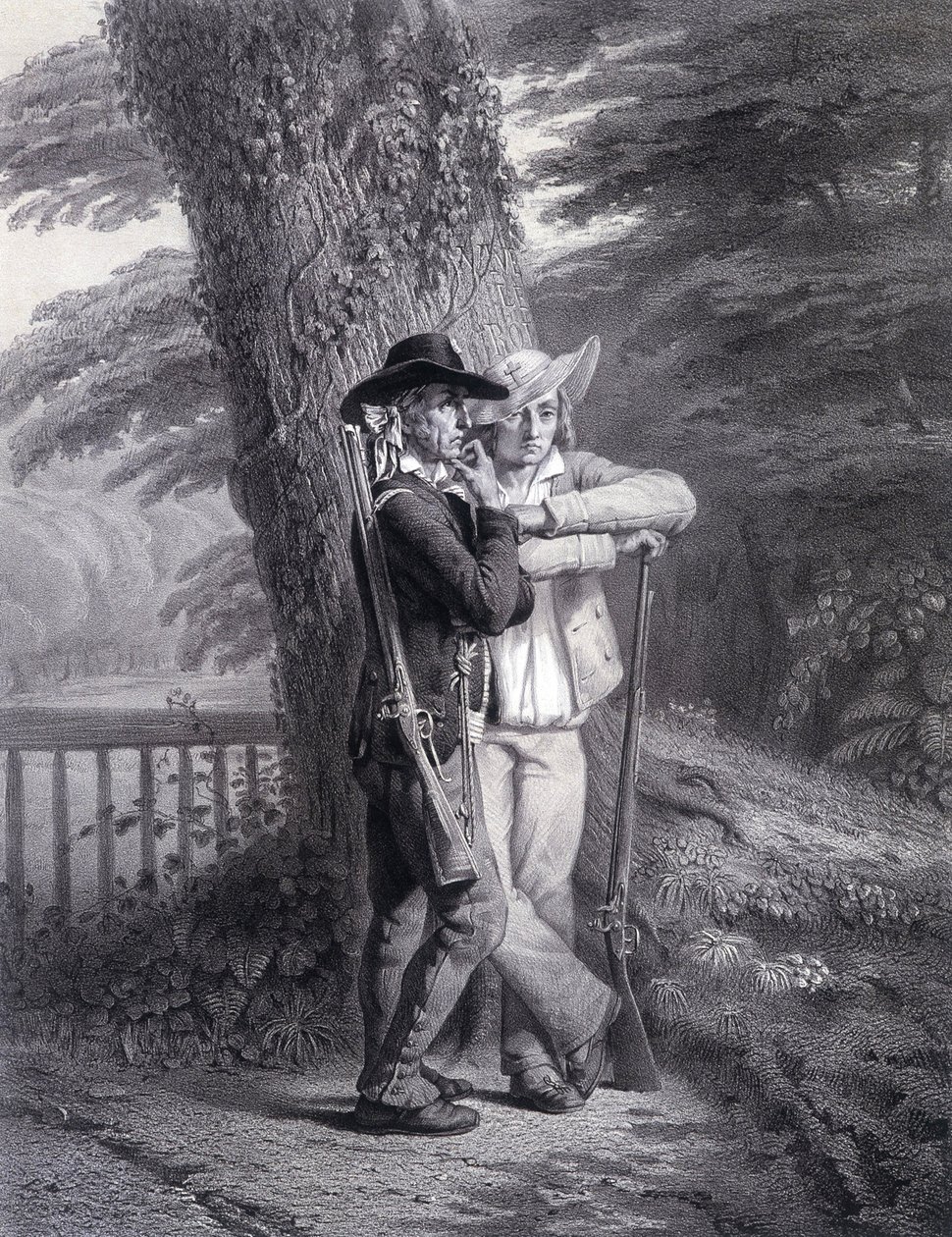 God and the King: Two Vendean Soldiers in Action by Unknown artist