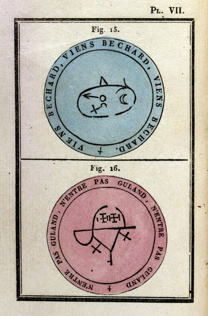 Grimoire of Pope Honorius used to summon demons. Edition of 1760 by Unknown artist