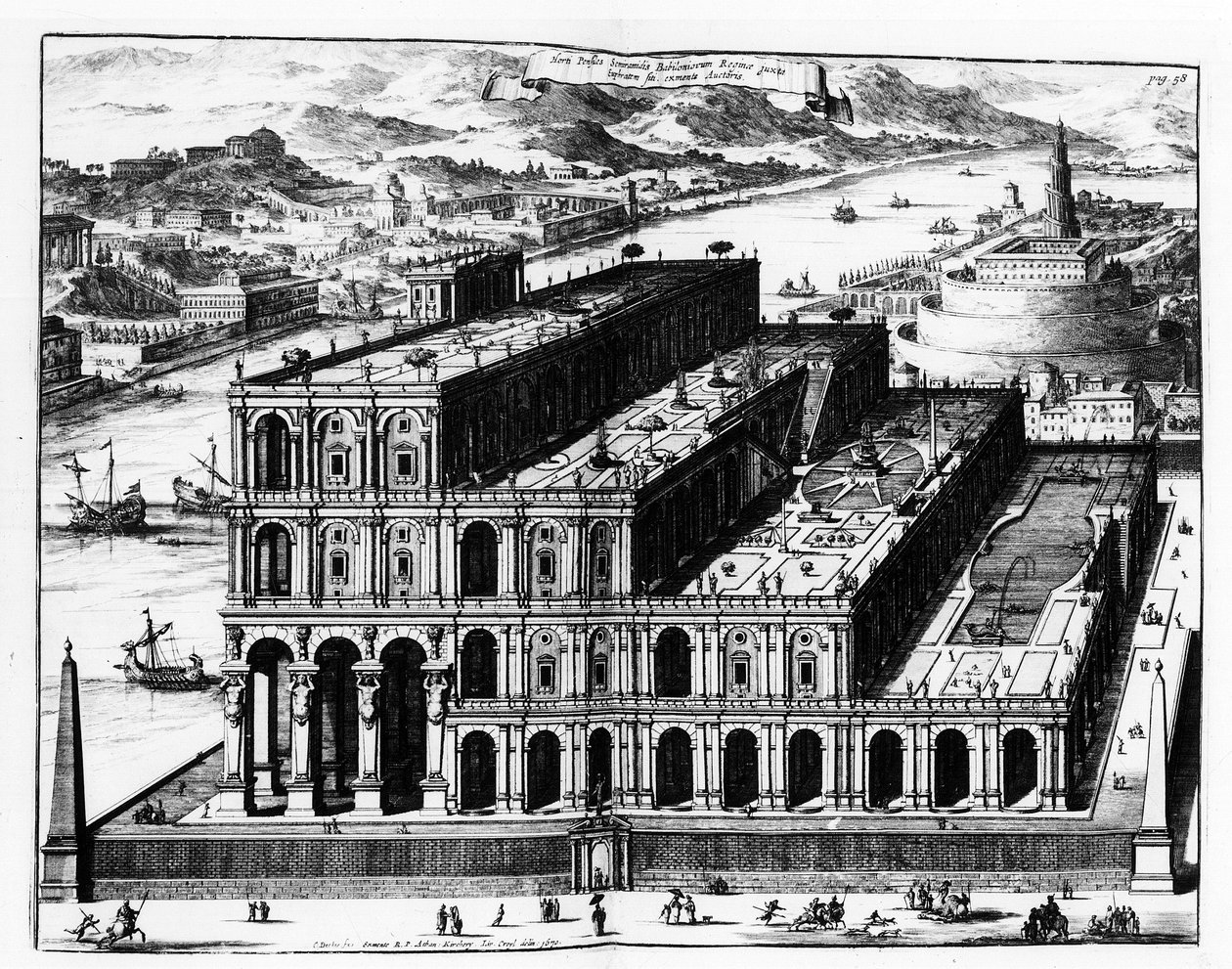 Hanging Garden of Babylon by Unknown artist