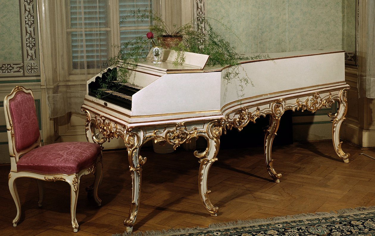 Harpsichord of Wolfgang Amadeus Mozart by Unknown artist