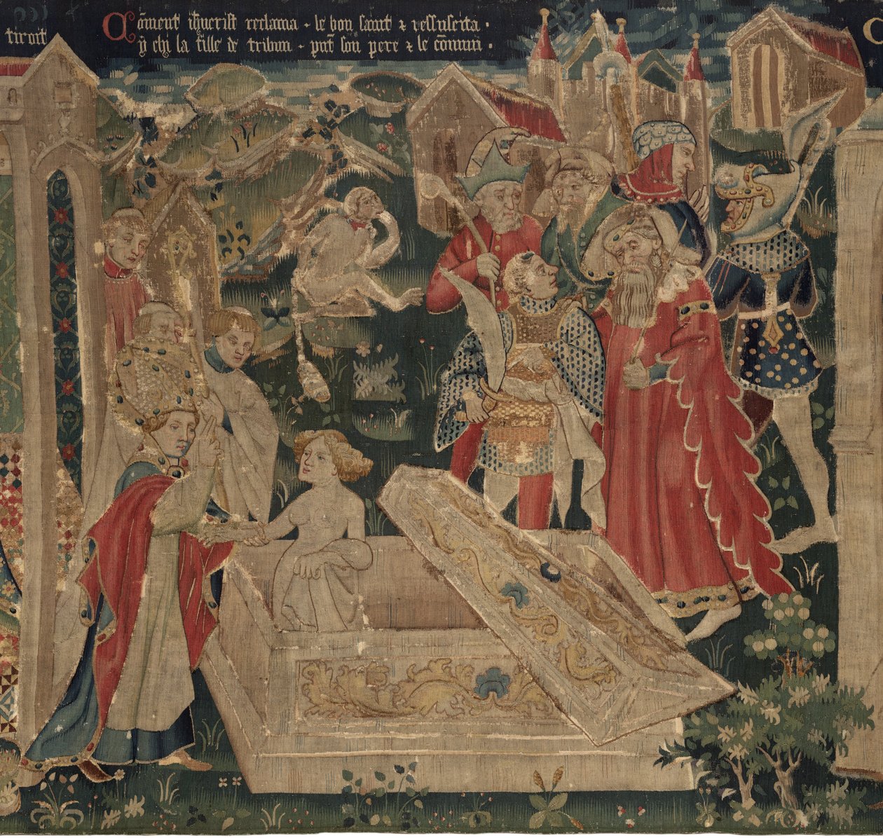 History of Saint Piat and Saint Eleutherius, Scene 12: The Resurrection of the Tribune