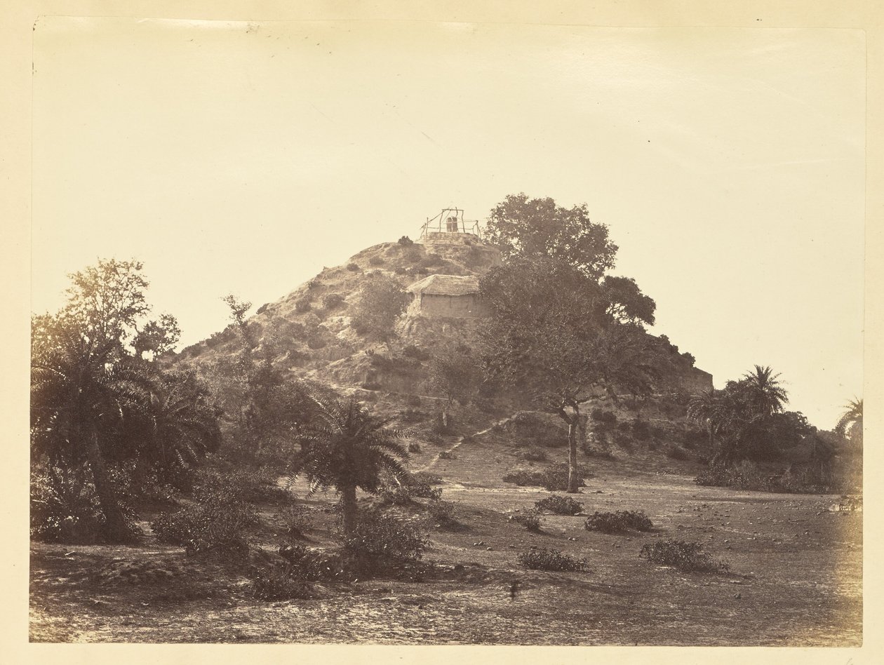 Hut on a Hillside, India by Unknown artist
