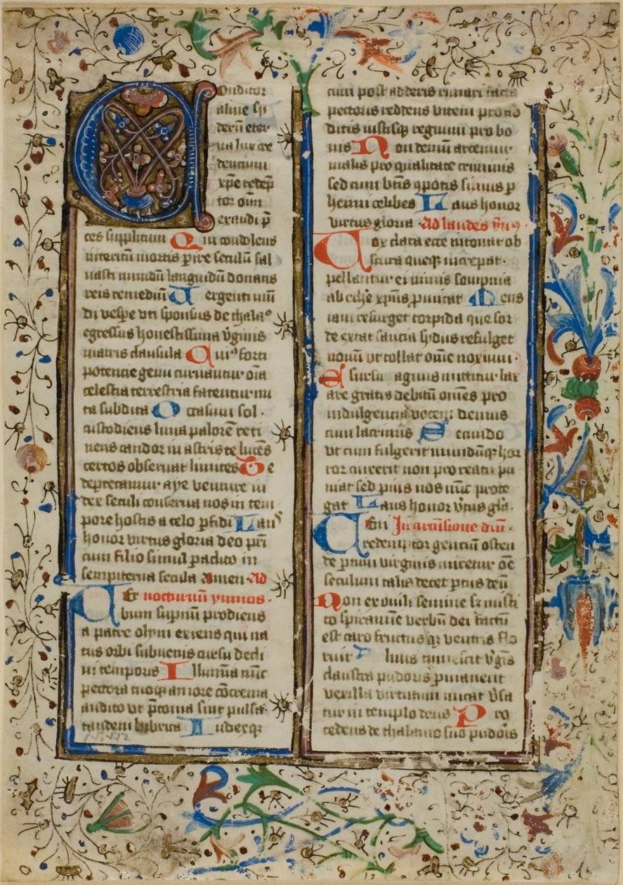 Illuminated Initial "A" from a Psalter or Breviary by Unknown artist