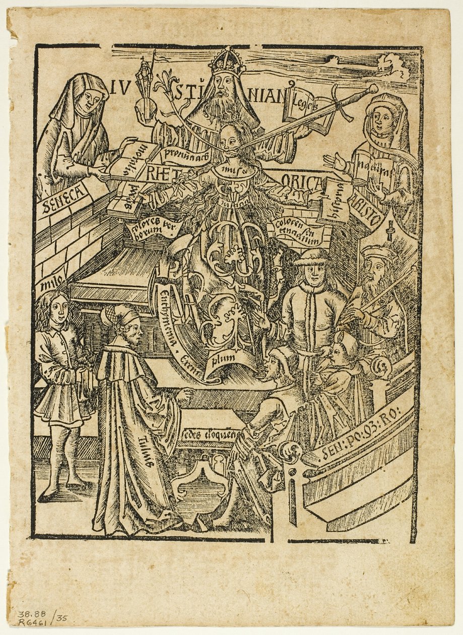 Illustration from Margarita philosophica, plate 35 from Woodcuts from Books of the XVI Century by Unknown artist