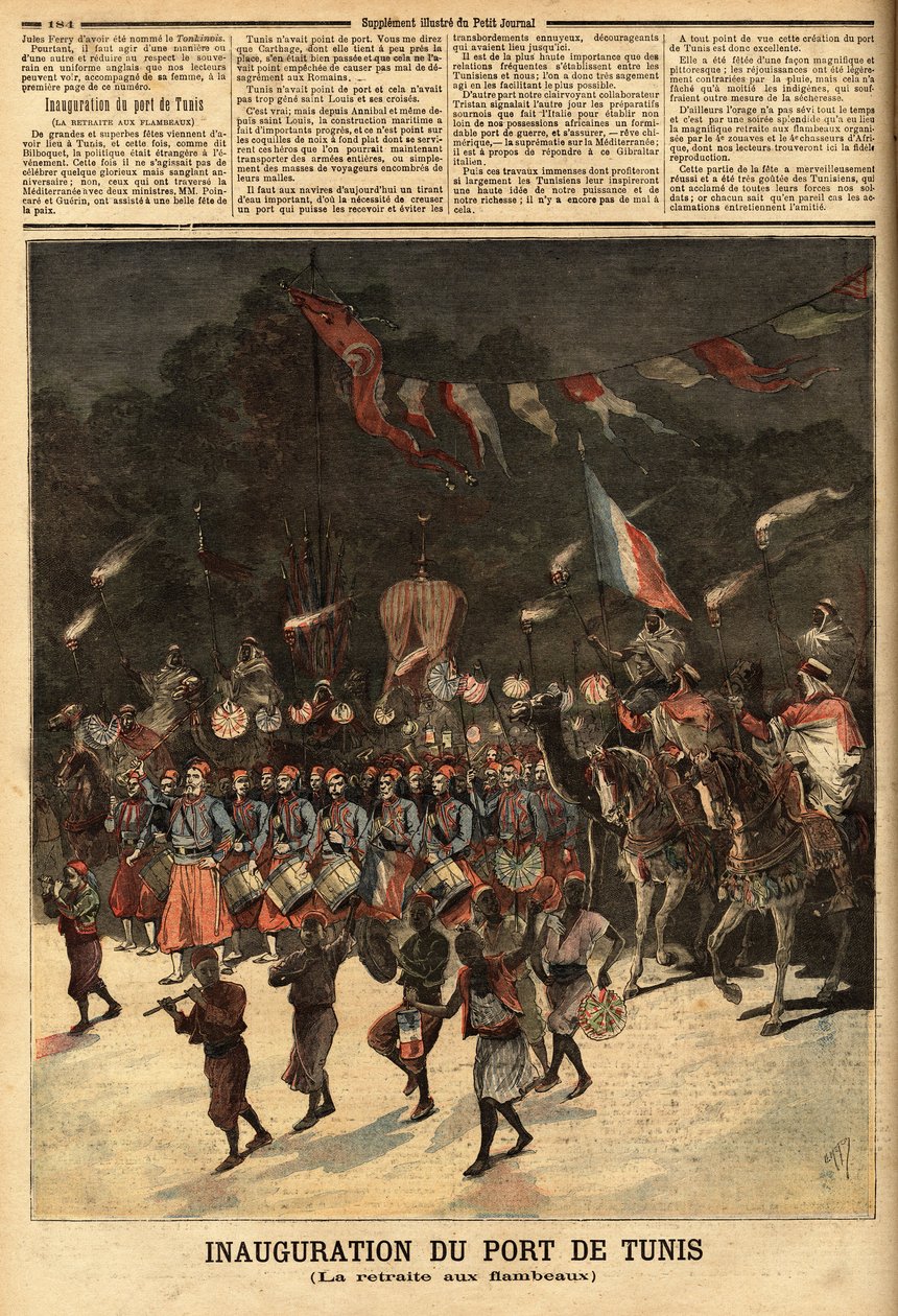 Inauguration of the Port of Tunis by Unknown artist