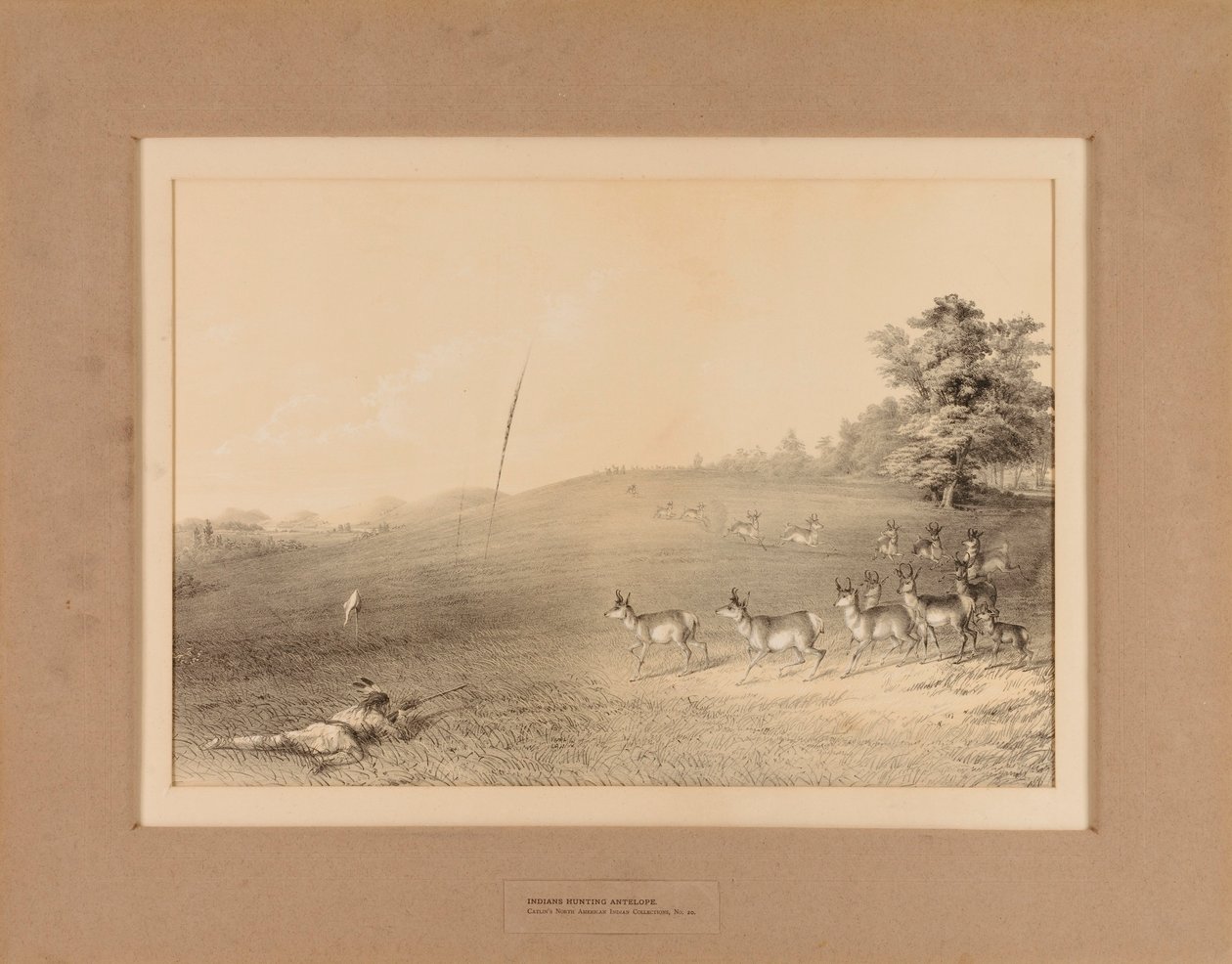 Indians Hunting Antelope--no. 20 by Unknown artist